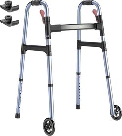 Standard Walkers for Seniors, 6.5lb Lightweight Foldable Walker