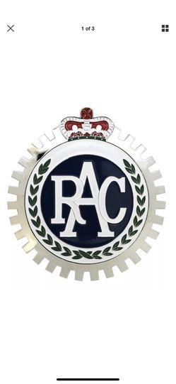 Royal Auto Club “RAC” car grill emblem