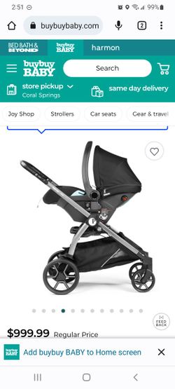 Peg perego ypsi hot sale travel system in onyx