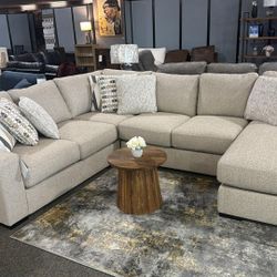 OM• $38 Initial • Brand New Laurelgrove Sectional With Chaise 
