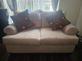 Beige Sofa Love Seat