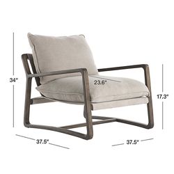 Polly ivory 2024 accent chair