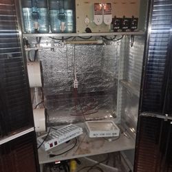 Hydrophonic Grow Cabinet On Wheels