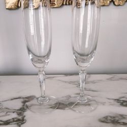 Champagne flutes glass 