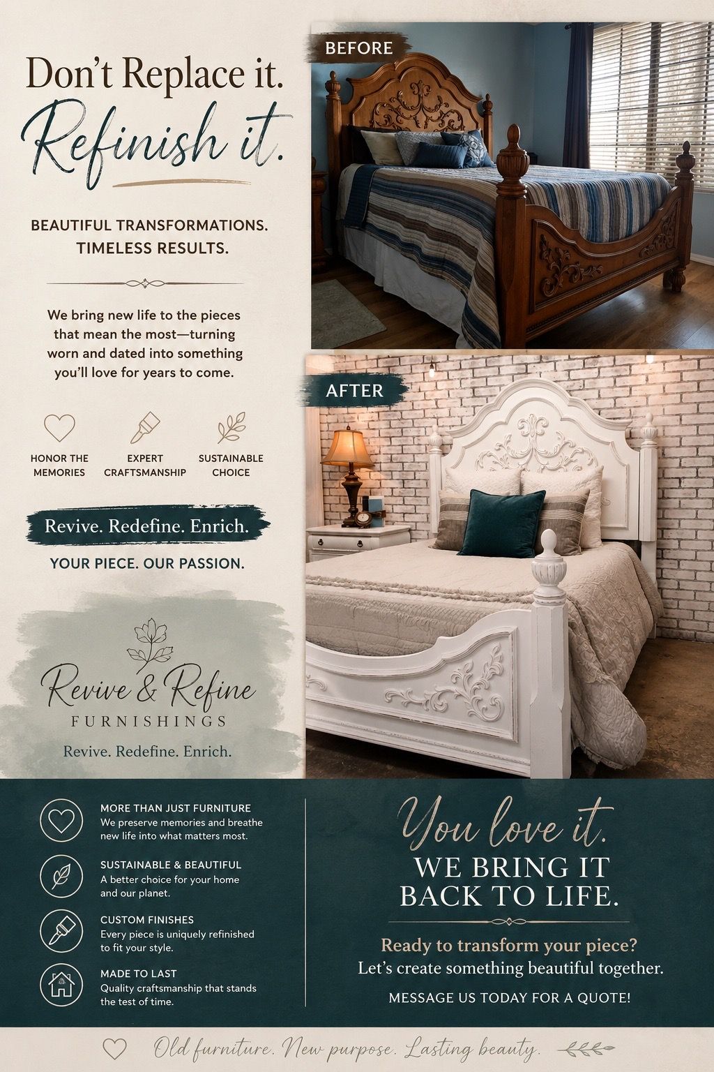 We can transform your furniture!