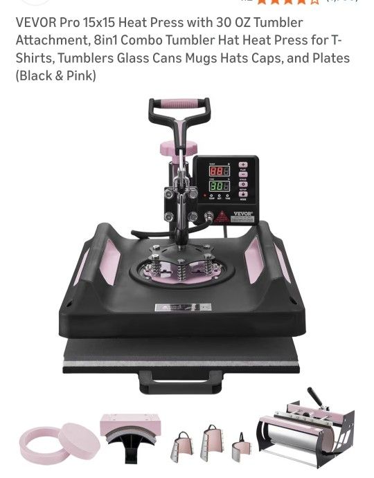 Heat Press W Atachments