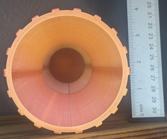 Dry flower pink-orange vase