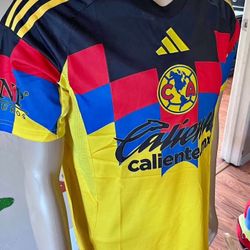 Soccer America america 🦅🦅las aguilas New Jersey  2025-  2026 fan version player version small to 4xl tricampeon futbol Mexico home local away visita