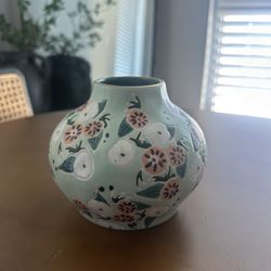 Anthropologie Floral Vase