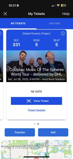Cold Play Tickets 2 Tickets 