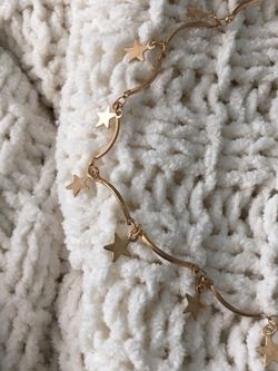 Gold starlight choker necklace