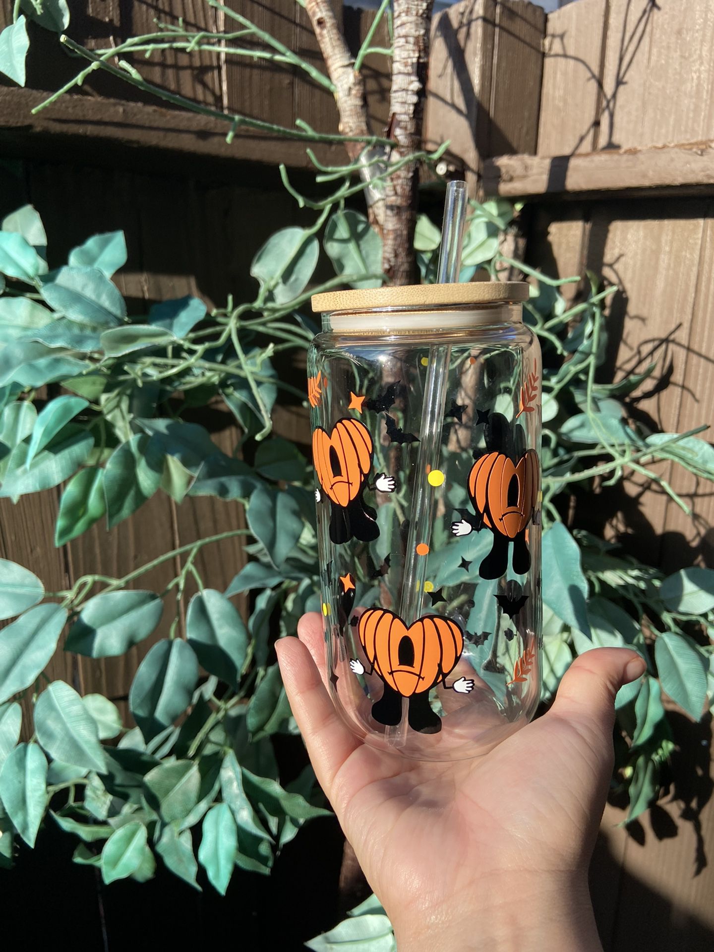 Bad Bunny “un Christmas Sin Ti” Glass Can, 16oz Libbey Cup, Glass Can With Lid  And Straw for Sale in El Paso, TX - OfferUp