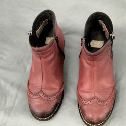 Rieker Leather Ankle Boots  Size 37
