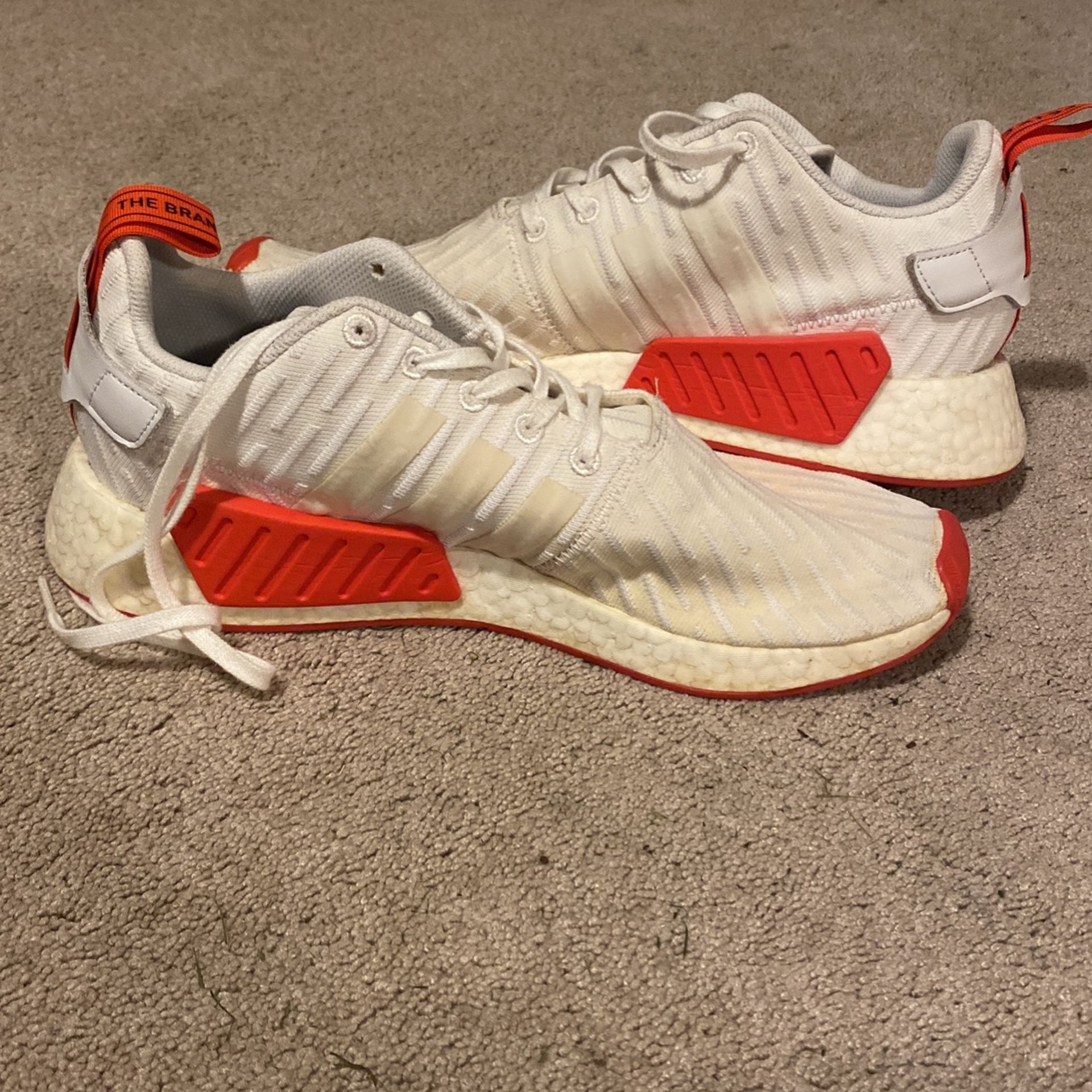 Adidas White Red NMD Authentic