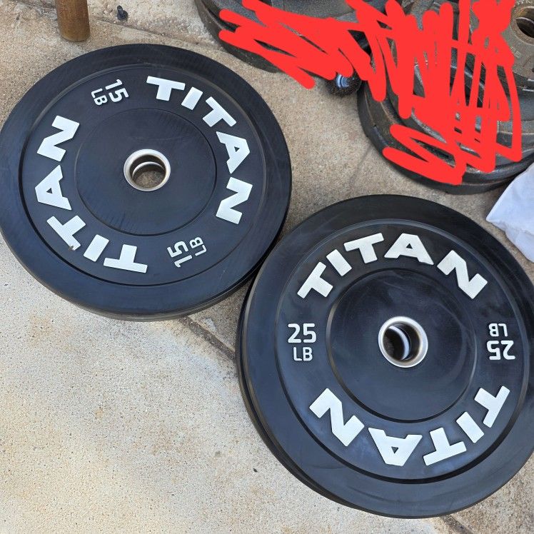 Titan Olympic Bumper Plate Set