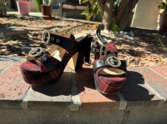 Plaid Heels