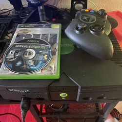 Original Xbox Sticking Disc Drive Comes With 2 Games And Controller 