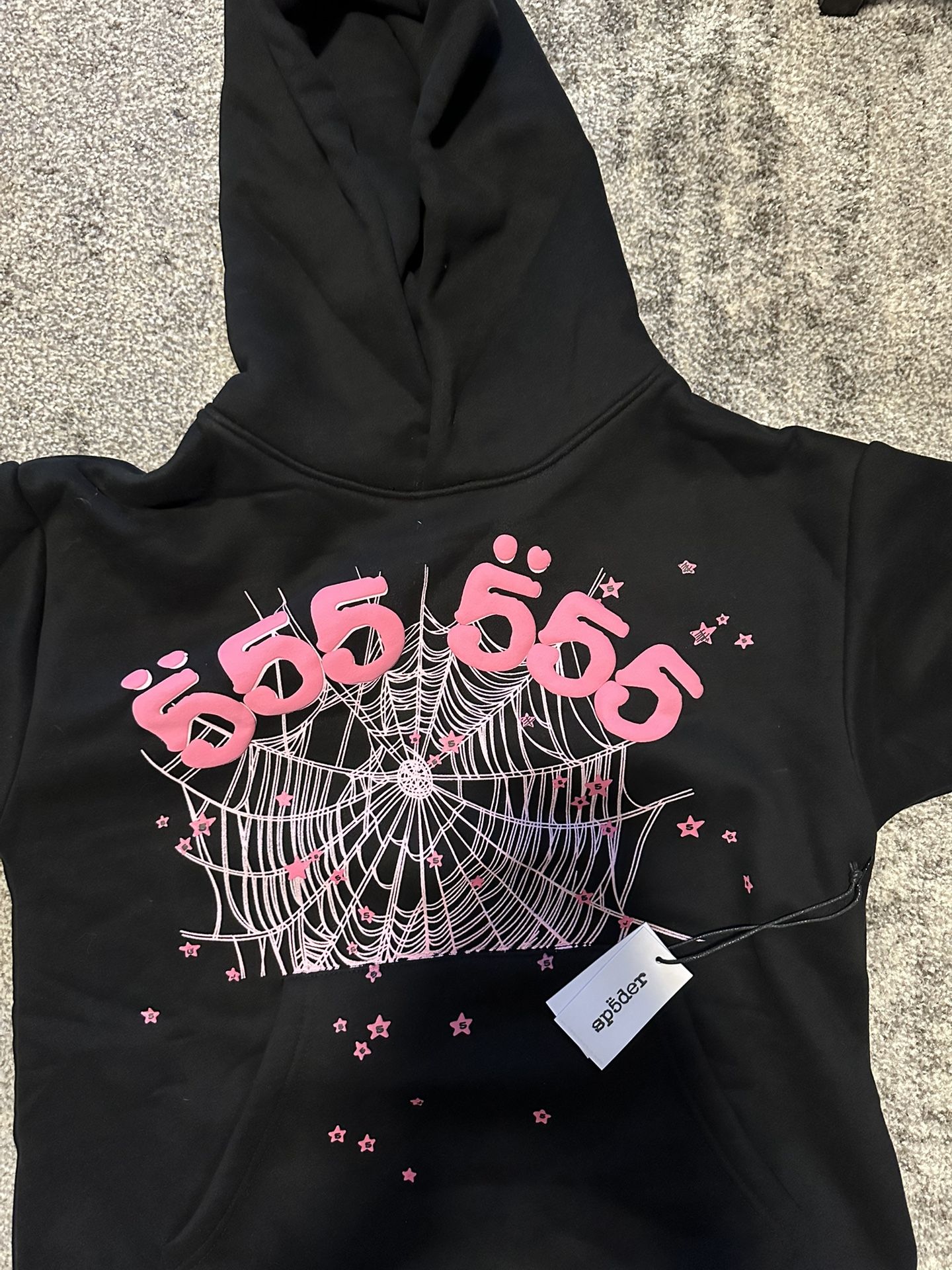 Black and Pink Spider Hoodie