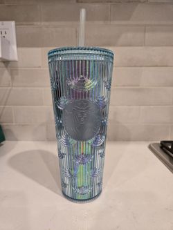 Starbucks Iridescent Blue Cold Cup Tumbler