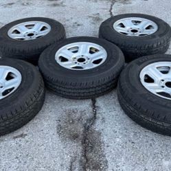 16” Factory Jeep Grand Cherokee Wrangler We Finance Package Rims Wheels Tires Set Of 5 
