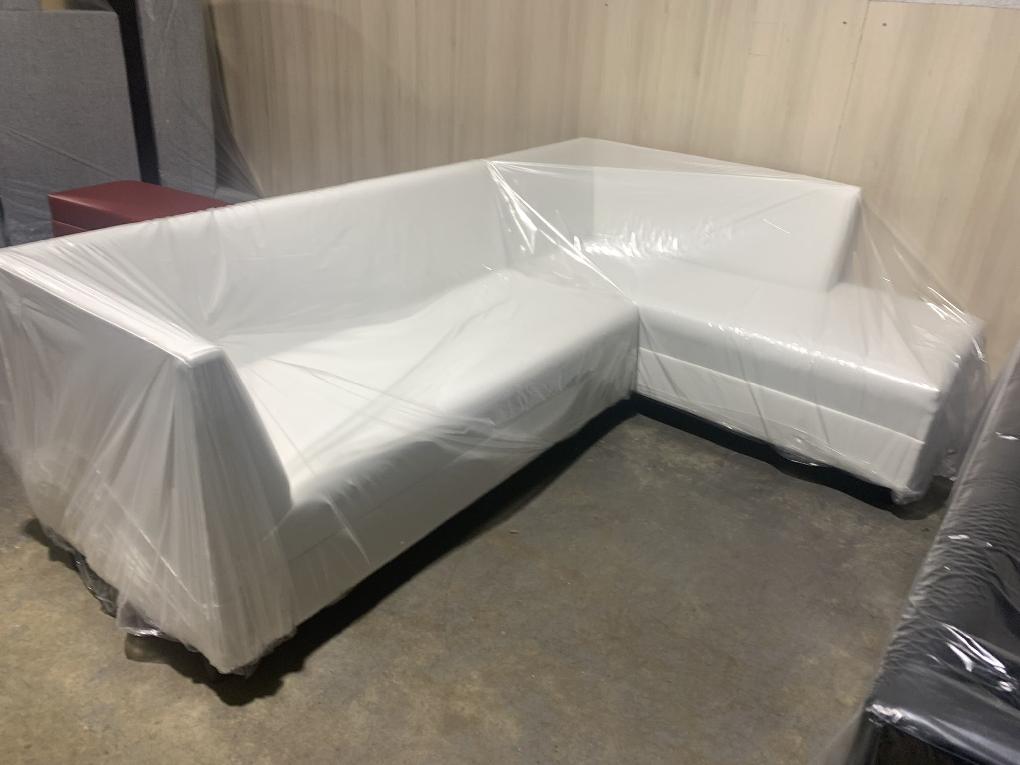 White Leather Sofa Brand New Leather Or Suede