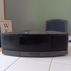 Bose Wave Radio/CD Player Clock/ Awrc-1g Black No Remote. WORKS & SOUNDS GREAT 