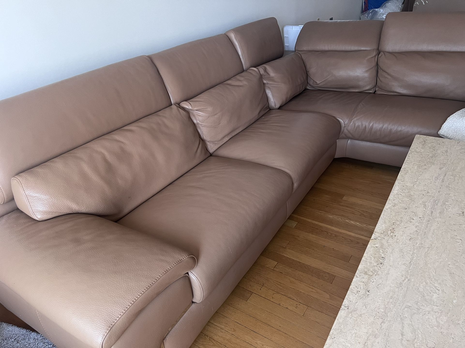 Leather Couch And Lounge Chair