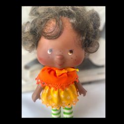 1979 Vintage Strawberry Shortcake Orange Blossom Doll 5.5" Kenner Original Rare