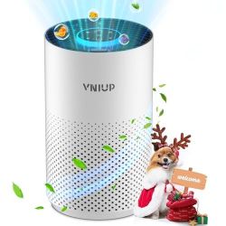 Air Purifiers for Bedroom Home up to 800 ft, Vniup Room Air Cleaner with H14 True HEPA Filter for Bedroom, with Fragrance Function Sleep Modeamp Light