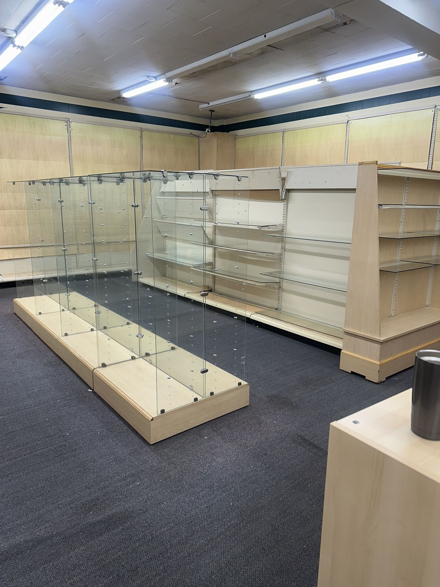 Shelving, Glass Cabinets