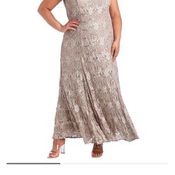 Plus Size 20 sequins Formal Dress ((Macys)) 