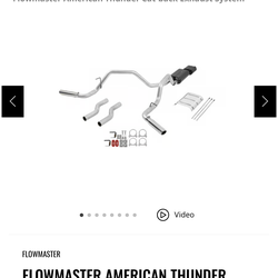 Flowmaster american thunder catback exhaust system
