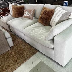 Elyza Linen 3 Piece Sectional, Couch// Home Decor 