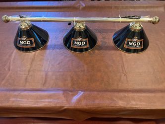 Vintage 1980s Miller Genuine Draft Pool Table Lamp