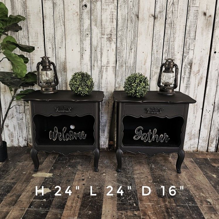 Black Chic Nightstands