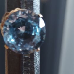 Aquamarine Cocktail 16.5 Ring 14k Gold