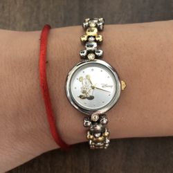 Mickey Mouse Two-tone link bracelet watch - children's size