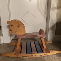 Rocking Horse Wooden 34” L X 21” H X 15” wide