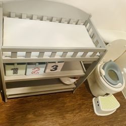 Grey Changing Table