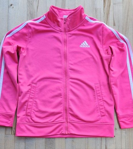 10/12 Youth, Adidas, Zip Sweatshirt Neon Pink