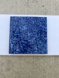 Brand New 20 PCS Porcelain Swimming Pool Waterline Tile, 6" x 6" Blue Glazed Tile for Pool Floor Kitchen Backsplash Bathroom (5 Sq.Ft)