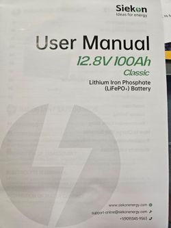 BRAND NEW Siekon 12.8V 100Ah LiFePO₄ Lithium Batteries – $150 Each / $275 Pair