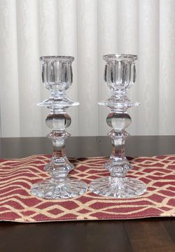 Set of crystal Candle Holders