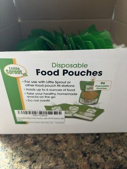 Disposable Food Pouches With Attachment