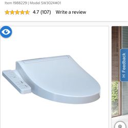 TOTO Washlet KC2 Elongated Bidet Seat SW3024 – Open Box