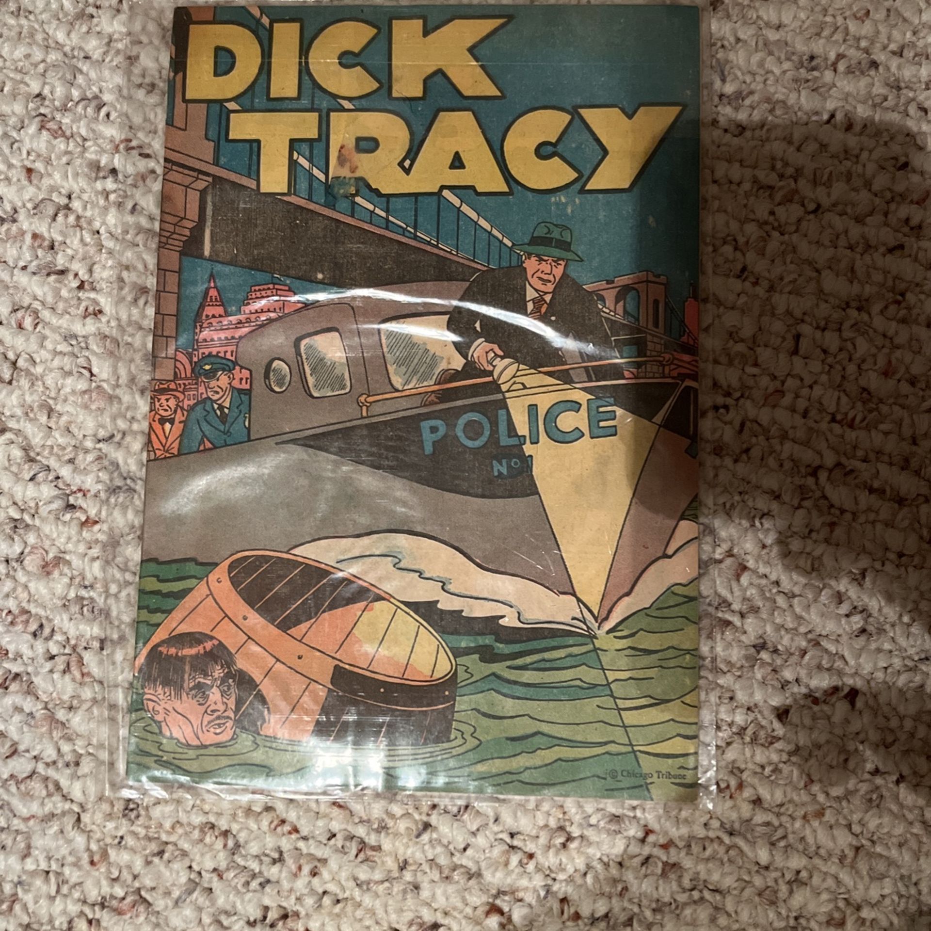 Dick Tracy Police No1 . 1947 Comic Book Popped Wheat 