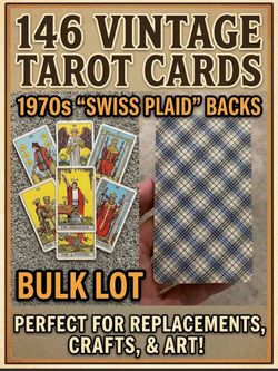 146 Vintage 1970s Tarot Cards Bulk Lot