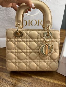 Lady Dior small beige
