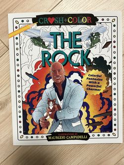 Dwayne the Rock Johnson Adult Coloring Book Crush & Color Colorful Fantasies