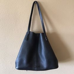 Rebecca Minkoff Black 100% Pebbled Leather Black Studded Hobo Handbag